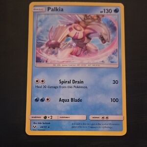 Palkia Pokémon TCG Card - Blue and Yellow
